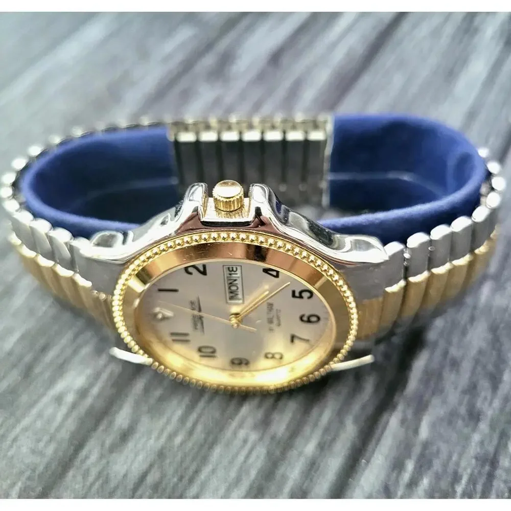 Rare‎ Vintage Waltham Prestige 80's Diamond Dial Men's Watch